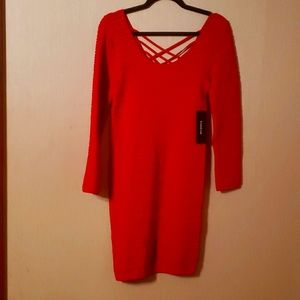 Red hot sexy BeBe dress